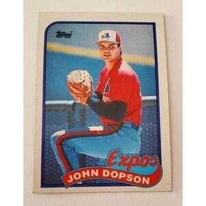 John‎ Dopson 1989 Topps Tiffany #251 Pop.1 Montreal Expos Angels card